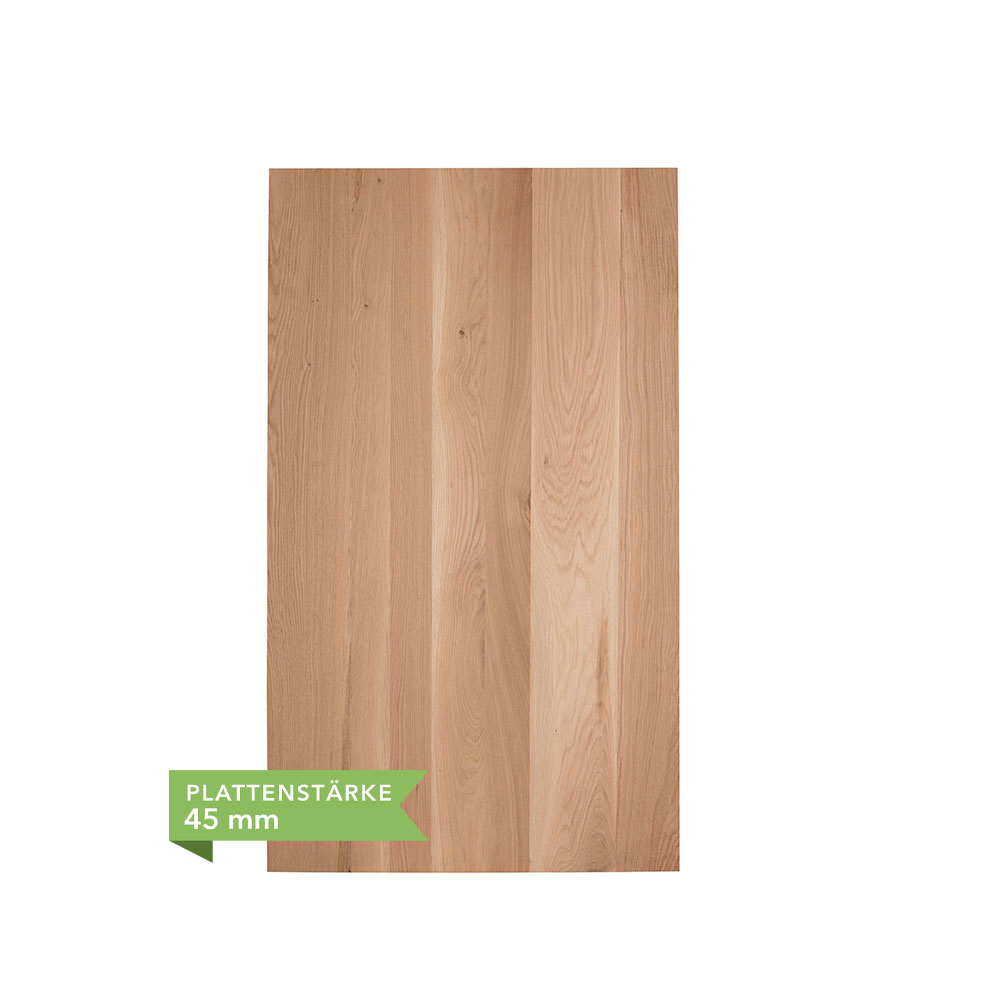 Massivholzplatte Eiche AB DL 45x650xUnterschiedliche Längen in mm Massivholzplatte Eiche AB DL 45x650xUnterschiedliche Längen in mm